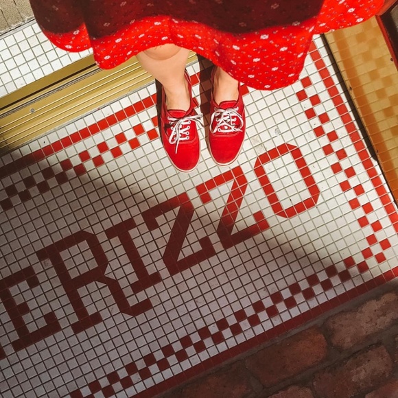 Red Floral Circle Skirt - Picture 5 of 5